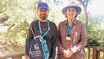 MMG Garden Walkers  Roger Pancoska and Nancy Gibbs are ready and prepared to visit your home and answer your garden questions. Photo: Nancy Gibbs