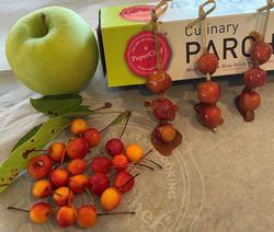 Crabapples are by definition any apple smaller than two inches. Skewer them and dip in caramel. Photo: Anne-Marie Walker