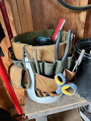 Tools organized and kept together will be ready for use when needed.